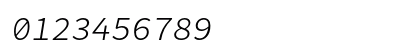 Office Code Pro Light Italic Numeric Preview
