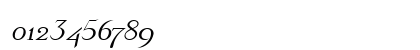 Olympus-Extended Italic Numeric Preview