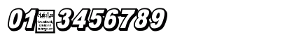 OMNIBLACK Outline Italic Regular Numeric Preview