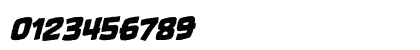 OneTwoPunch BB Italic Numeric Preview