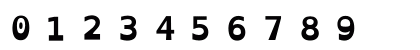 OpenDyslexic NF Bold Numeric Preview