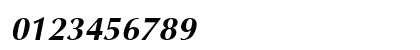 Optimum Bold Italic Numeric Preview