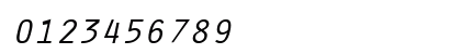 Oracle Italic Numeric Preview