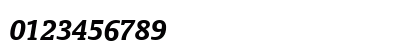 Oranda BT Bold Italic Numeric Preview