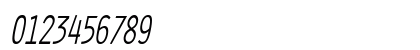 OratorCondensed Oblique Numeric Preview