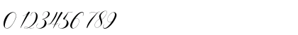 AURA LUXESS Calligraphy Regular Numeric Preview
