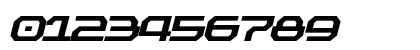 Outland Black Italic Numeric Preview