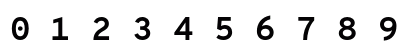 OverpassMono NF Bold Numeric Preview