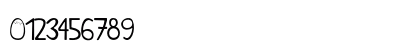 Pajarito Font Regular Numeric Preview