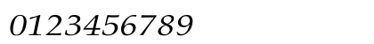 Palatino-Italic Wd Regular Numeric Preview