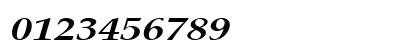 PalisadeBroad Bold Italic Numeric Preview