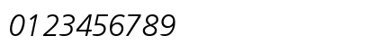 PalmaLightSSK Italic Numeric Preview