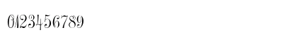 PantagraphScript Regular Numeric Preview