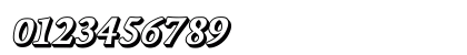 Papillons Outline Italic Numeric Preview