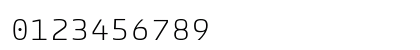 ParadroidMono Light Numeric Preview