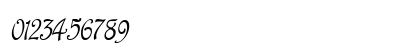 ParisianCondensed Italic Numeric Preview