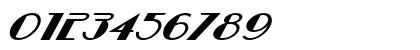 Parisian Nights Extra-expanded Italic Numeric Preview