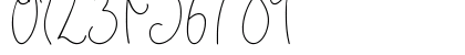 Pattersonville Script Regular Numeric Preview