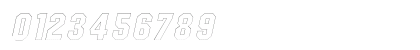 PittsburghOutline Oblique Numeric Preview
