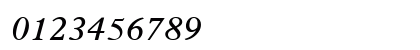 Terminus SSi Semi Bold Italic Numeric Preview