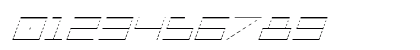 Player 1 Up Gradient Italic Italic Numeric Preview