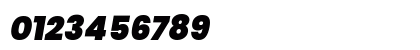 Poppins Black Italic Numeric Preview