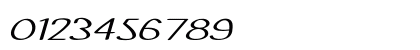 Poric Extra-expanded Italic Numeric Preview