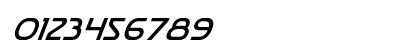 Postmaster Italic Numeric Preview