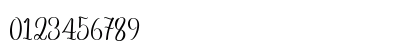 Priscilla Script Regular Numeric Preview