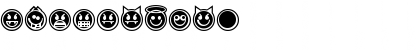 Emoticons Outline Regular Font