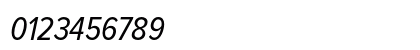 Proxima Nova Condensed Regular Italic Numeric Preview