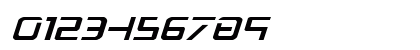 PsYonic VII Expanded Italic Expanded Italic Numeric Preview