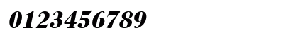 QuantasExtrabold Italic Numeric Preview