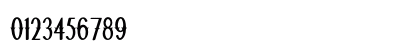 Quickdraw Condensed Regular Numeric Preview
