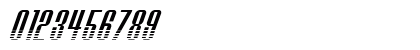 Quickster Italic Numeric Preview