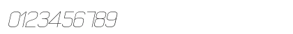 Quizma Thin Italic Demo Numeric Preview