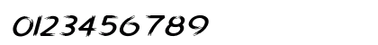 Radora Expanded Italic Numeric Preview