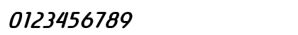 Raintree Bold Italic Numeric Preview