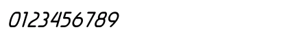 Raintree Italic Numeric Preview