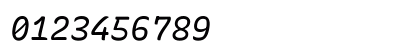 Rec Mono Casual Italic Numeric Preview