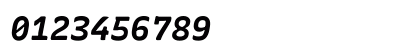 Rec Mono SemiCasual Bold Italic Numeric Preview