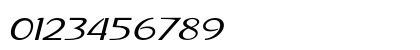 Regala Expanded Italic Numeric Preview