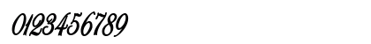 Rhalina Bold Italic Numeric Preview