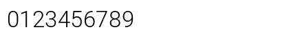 Roboto Light Regular Numeric Preview