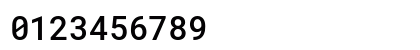 RobotoMono NF Regular Numeric Preview