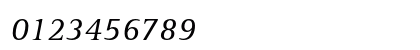 Rotis Serif Std Italic Numeric Preview