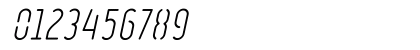 Ruler Stencil Light Italic Numeric Preview