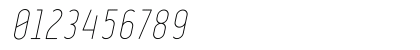 Ruler Thin Italic Preview