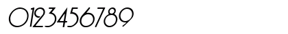 Sanguine Oblique Numeric Preview