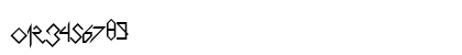 Scary Glyphs and Nice Characters Regular Numeric Preview